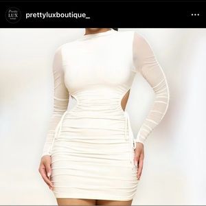 Mini dress with open side